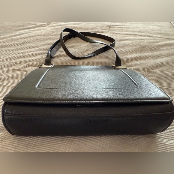 Calvin Klein Black Faux Leather Shoulder Crossbody Bag - Picture 2 of 9